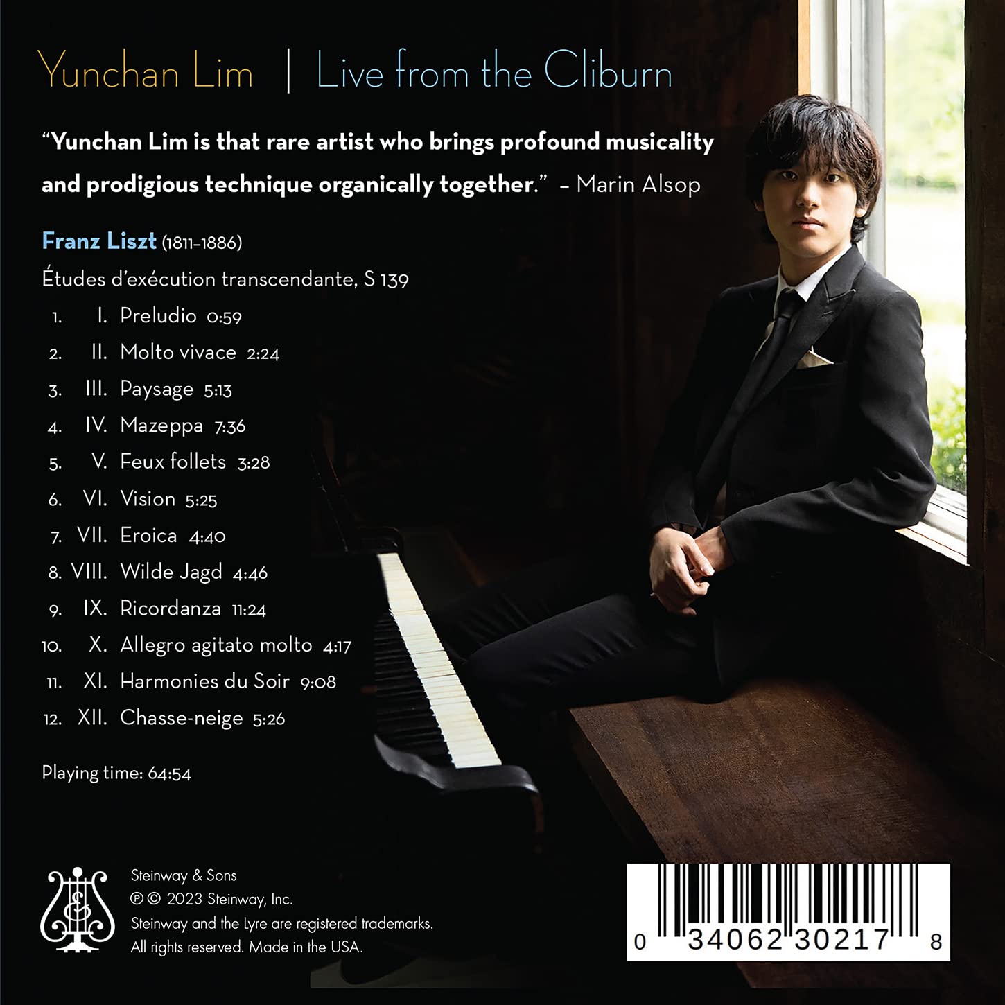 Yunchan Lim Live from The Cliburn - Liszt: Transcendental Etudes: