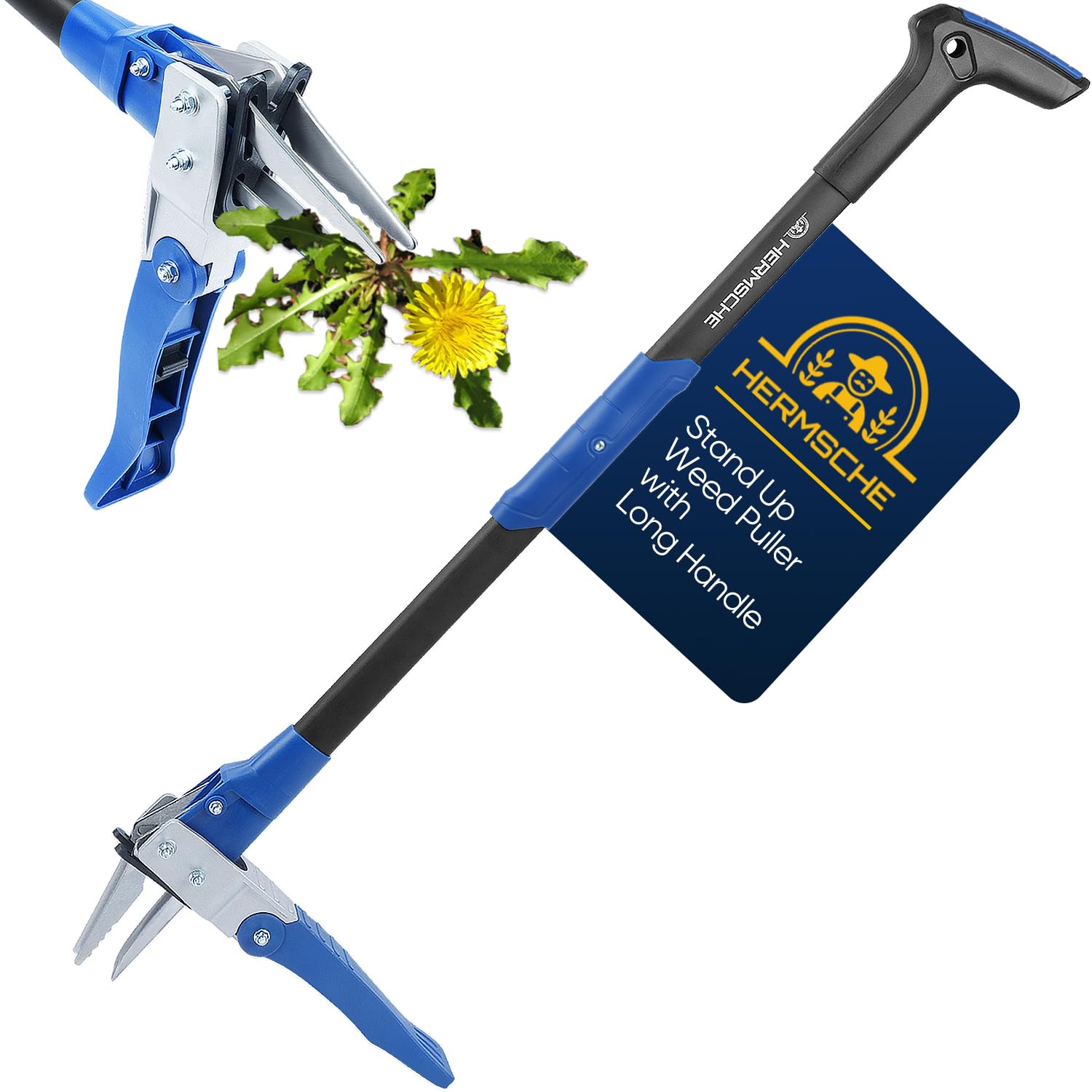 Stand Up Weed Puller Tool with Long Handle Heavy Duty