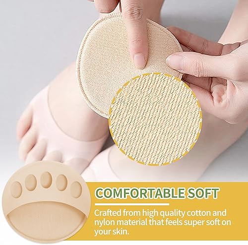 Miniatura 6 de Almohadillas de tela de panal para antepié, almohadillas invisibles para calcetines metatarsianos, almohadillas reutilizables para el antepié,