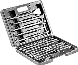 TNT Jogo Brocas Talhadeira Ponteiro Sds-plus Martelete 17 Peças em Maleta de Plástico Reforçado