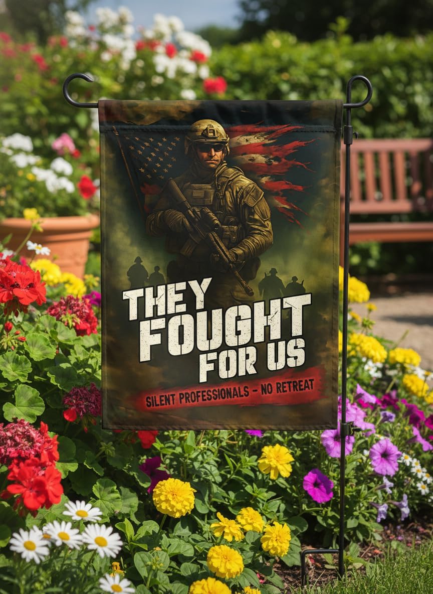 Soldier Army Veteran garden flag 12x18 In Doublesided Military Tribute Display for Memorial Day, Veterans Day, Armed Forces Day, Independence Day, Outdoor Yard Decoration - Image 5