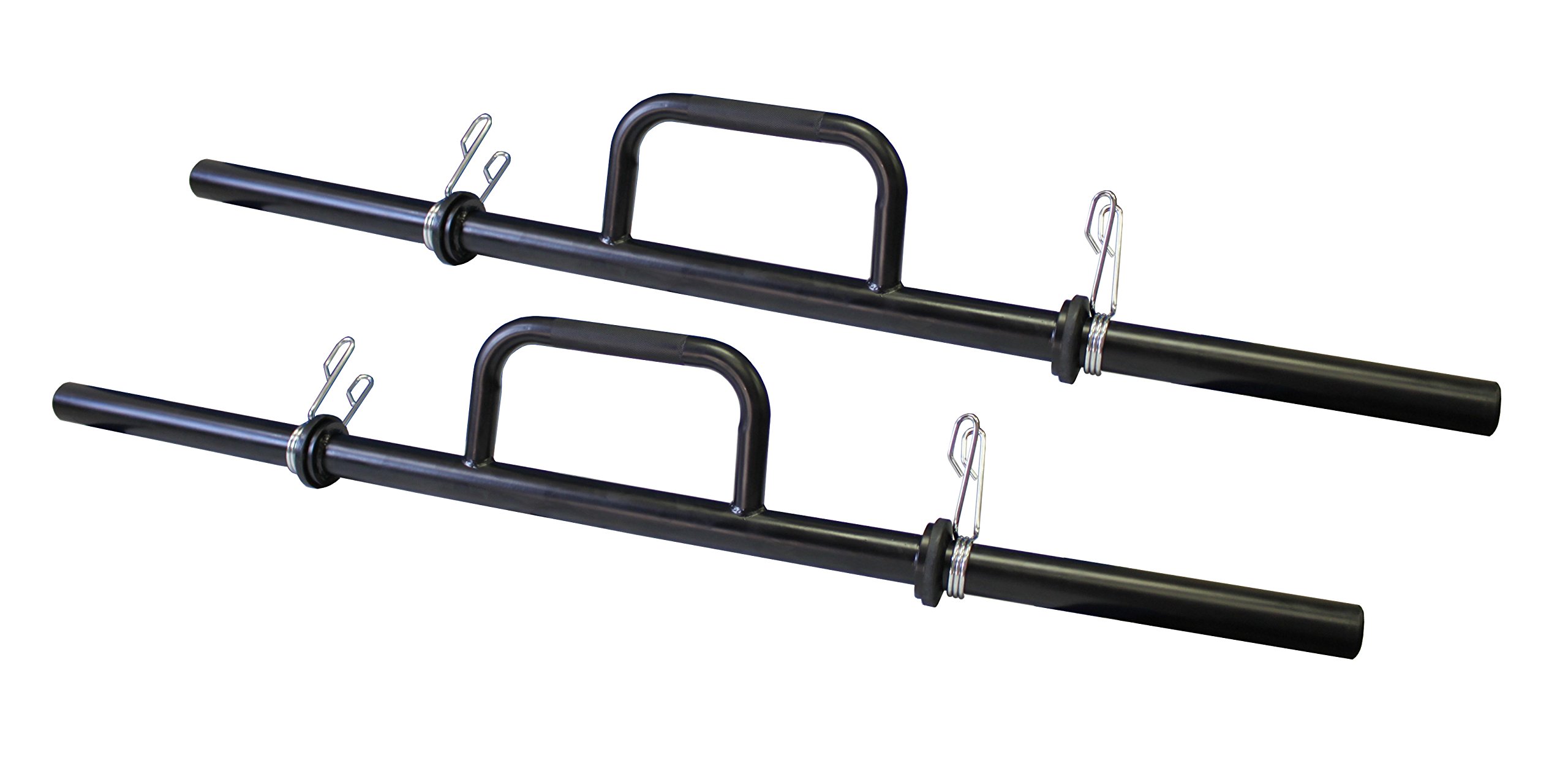 Ader Farmer Walk Bars Black Finish with Quick Collars & Cushions, Olympic