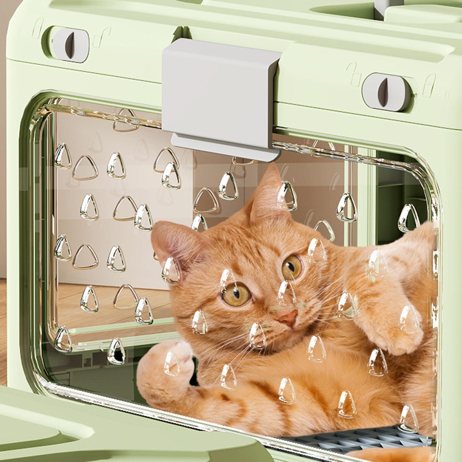 Transportín para Gatos Transporte Plegable Para Mascotas Y Almacenamiento | Transportín Rígido Para Gatos Cachorros Y , Viajes Por Carretera, Senderismo, Excursiones Aire Libre, Camping, Caminatas