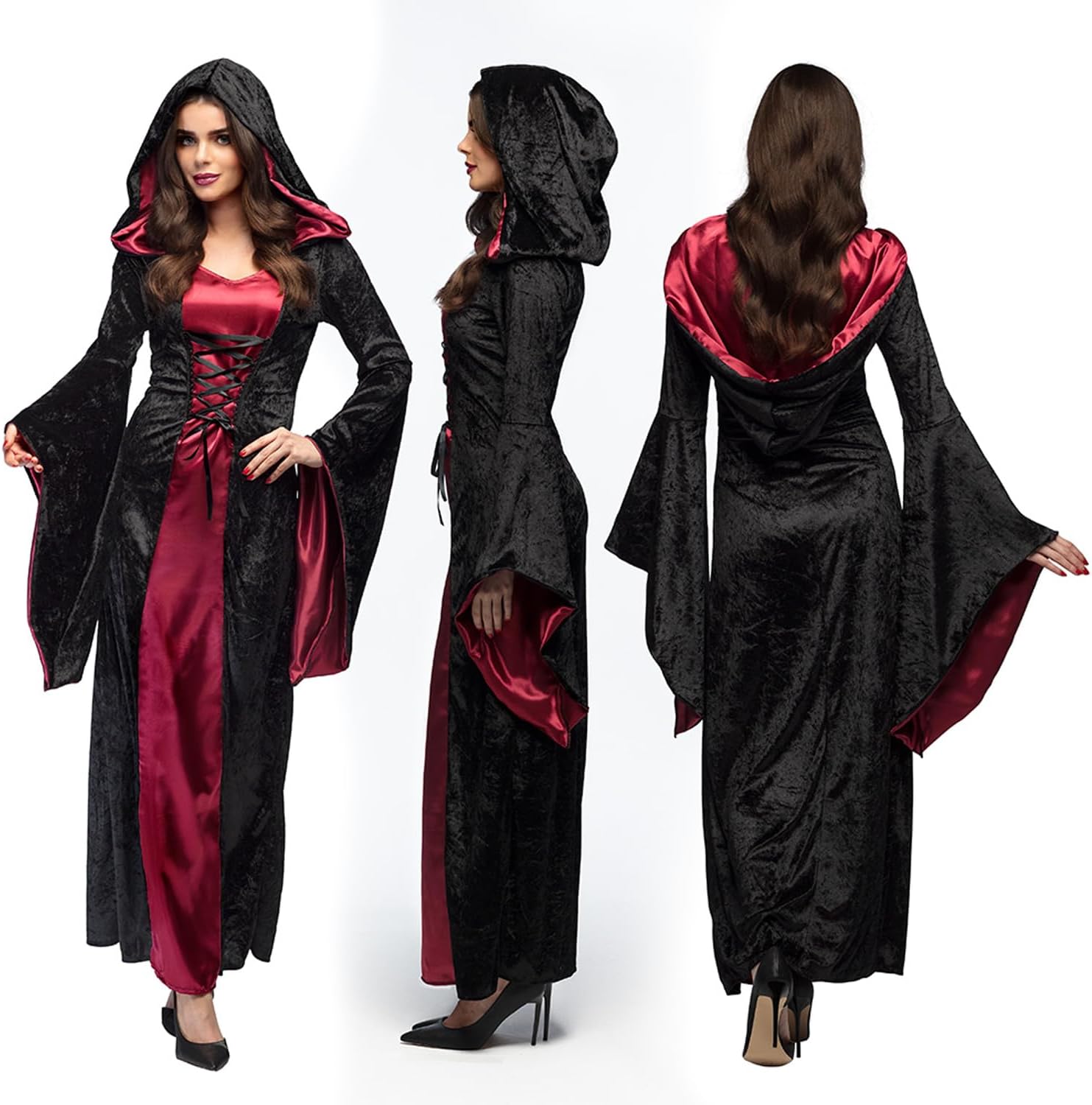 Boland - Vampire Lady costume for adults, costume for women, horror costume for Halloween or carnival
