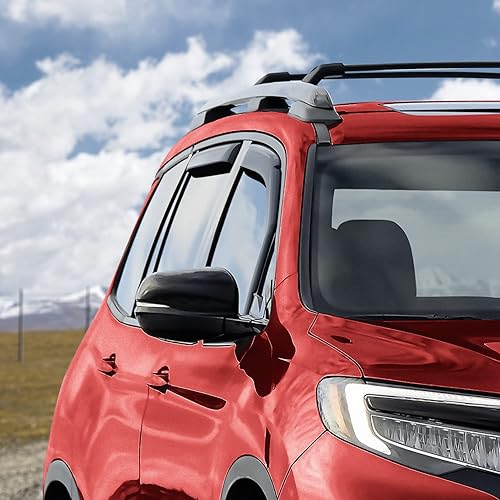 Miniatura 2 de Voron Glass Protectores de lluvia extra duraderos en canal para Honda Passport 2019-2023, deflectores de ventana, viseras de ventana de ventilación,