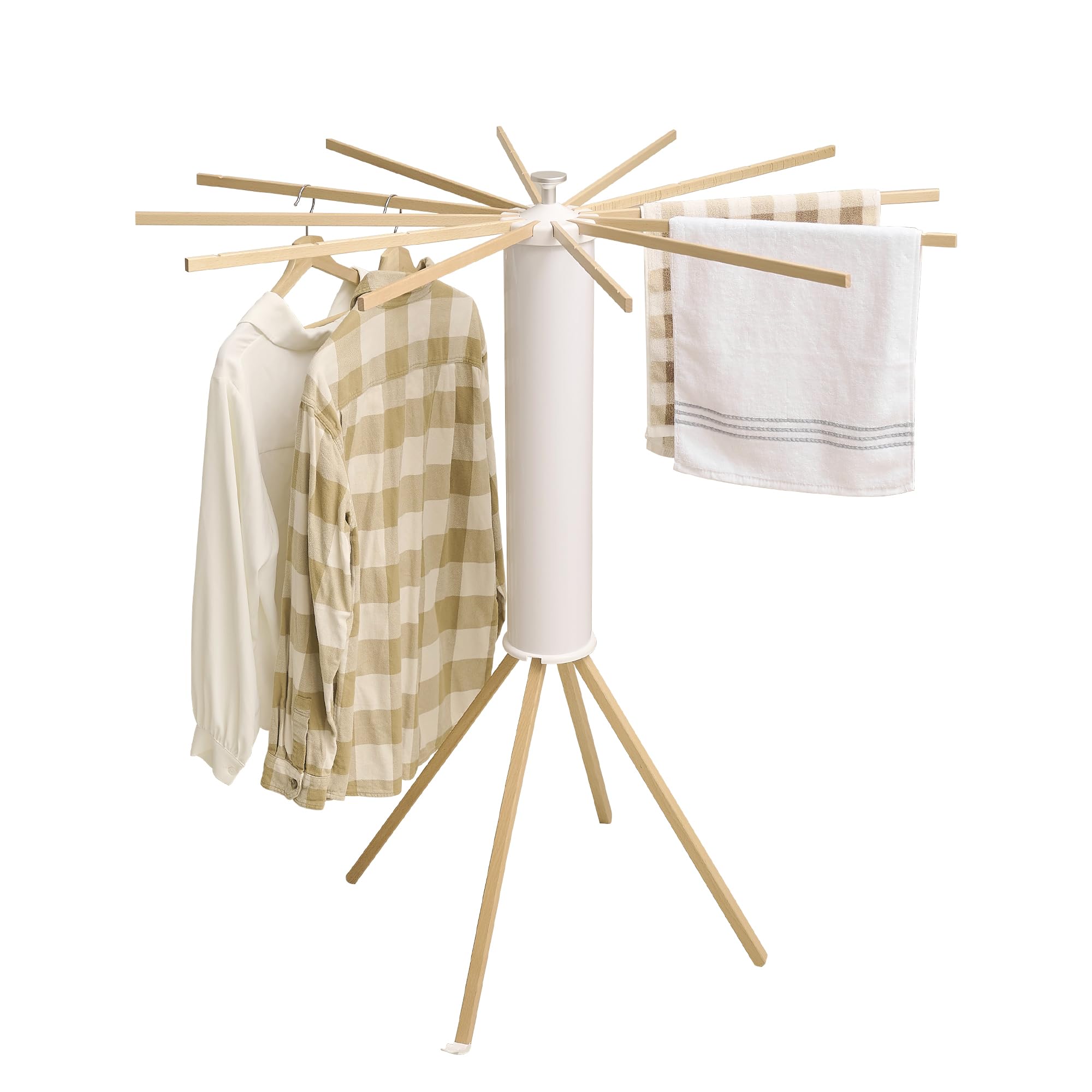JOOM Four Legs Clothes Drying Rack Garment Rack Portable and Foldable Space Saving Laundry Drying Rack - Drying