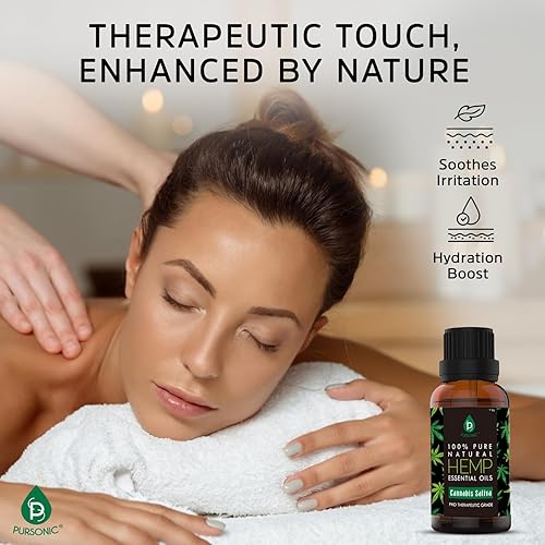 Miniatura 5 de Pursonic Aceite esencial natural puro  Aceite de aromaterapia para difusor, masaje, cuidado personal y fragancia del hogar, aceite perfumado a base