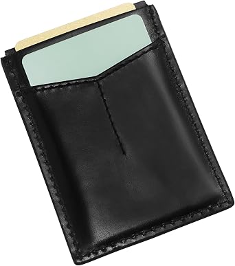 Fossil Men's Leather Minimalist Magnetic Card Case with Money Clip Front Pocket Wallet for Men