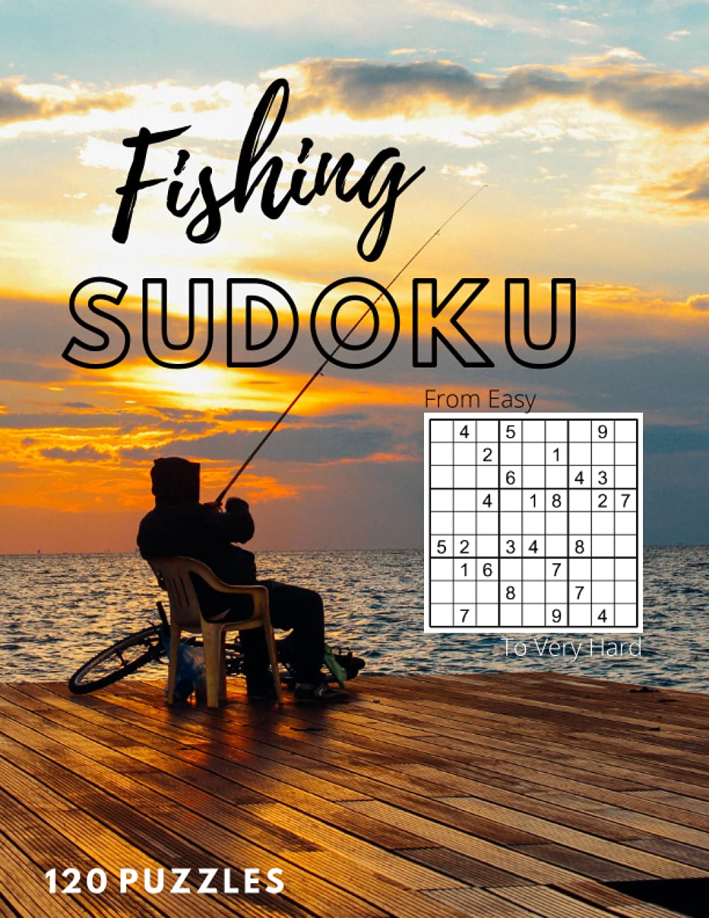 Fishing Sudoku Puzzle Book: 120 Puzzles with mixed levels of difficulties