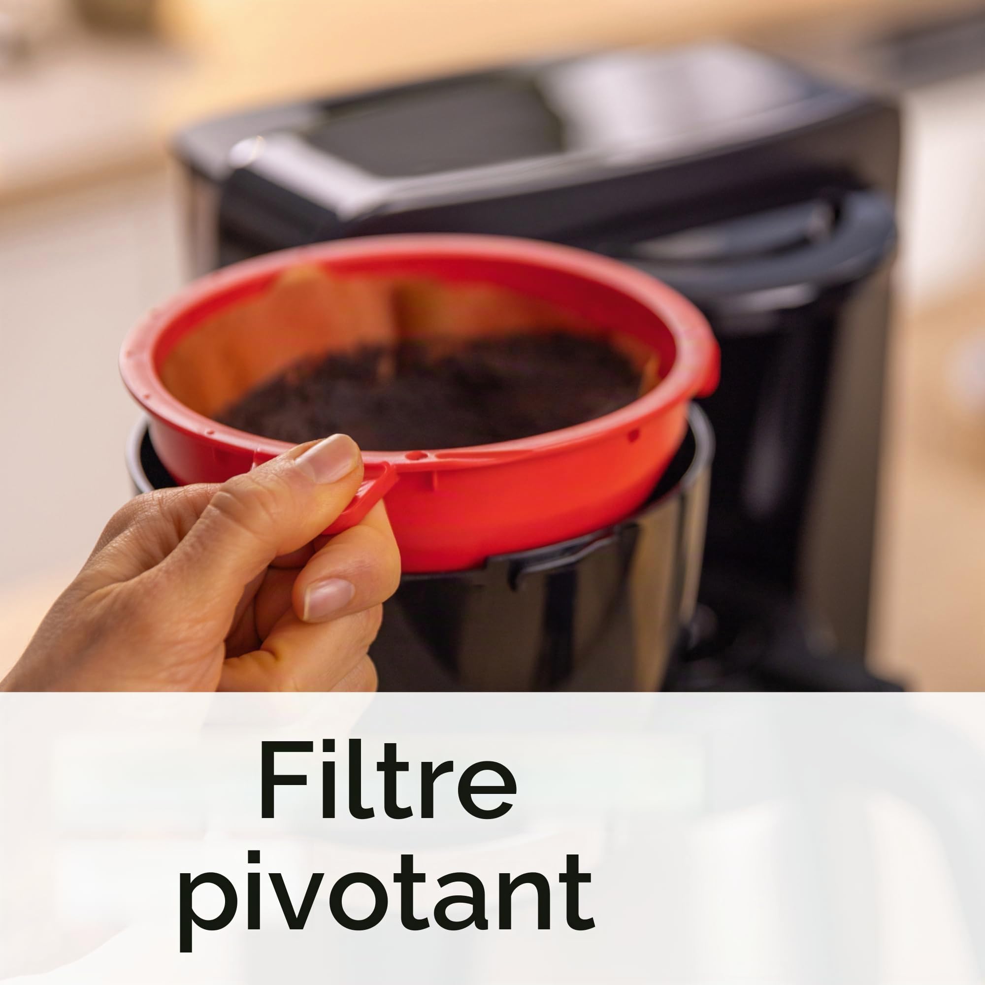 Bosch, machine à café filtre,MyMoment,réservoir d'eau amovible,verseuse isotherme en acier inoxydable à double paroi,arrêt automatique,AromaPlus, fonction Anti-Goutte, détartrage facile,noir,TKA6M273