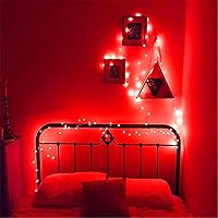 Vista 18 de RUICHEN Guirnalda de luces USB de 66 pies, 200 luces LED con interruptor de encendido/apagado (blanco frío, paquete de 2)