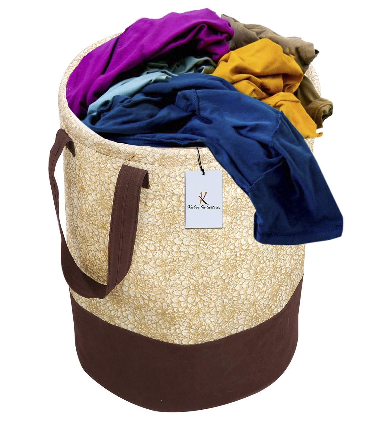 Kuber Industries Metalic Printed Waterproof Canvas Laundry Bag, Toy