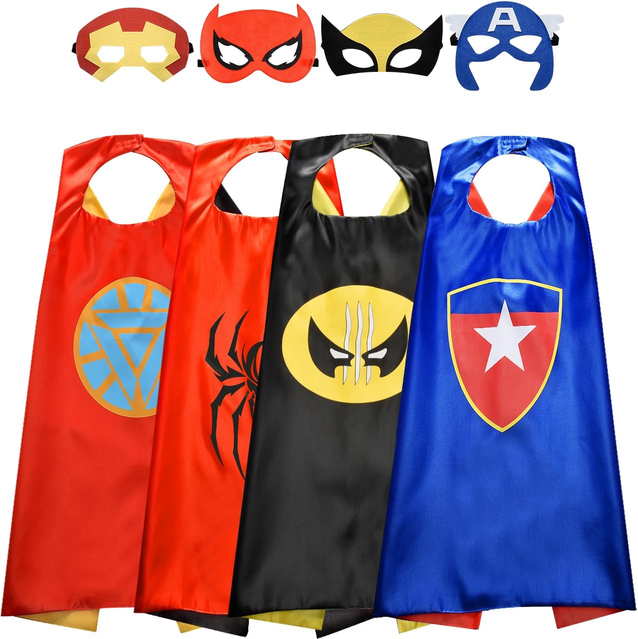 Superhero Capes for Kids, Toys for Ages 3-10 | Dress Up Costumes Party Supplies Birthday Gifts Halloween Christmas Cosplay