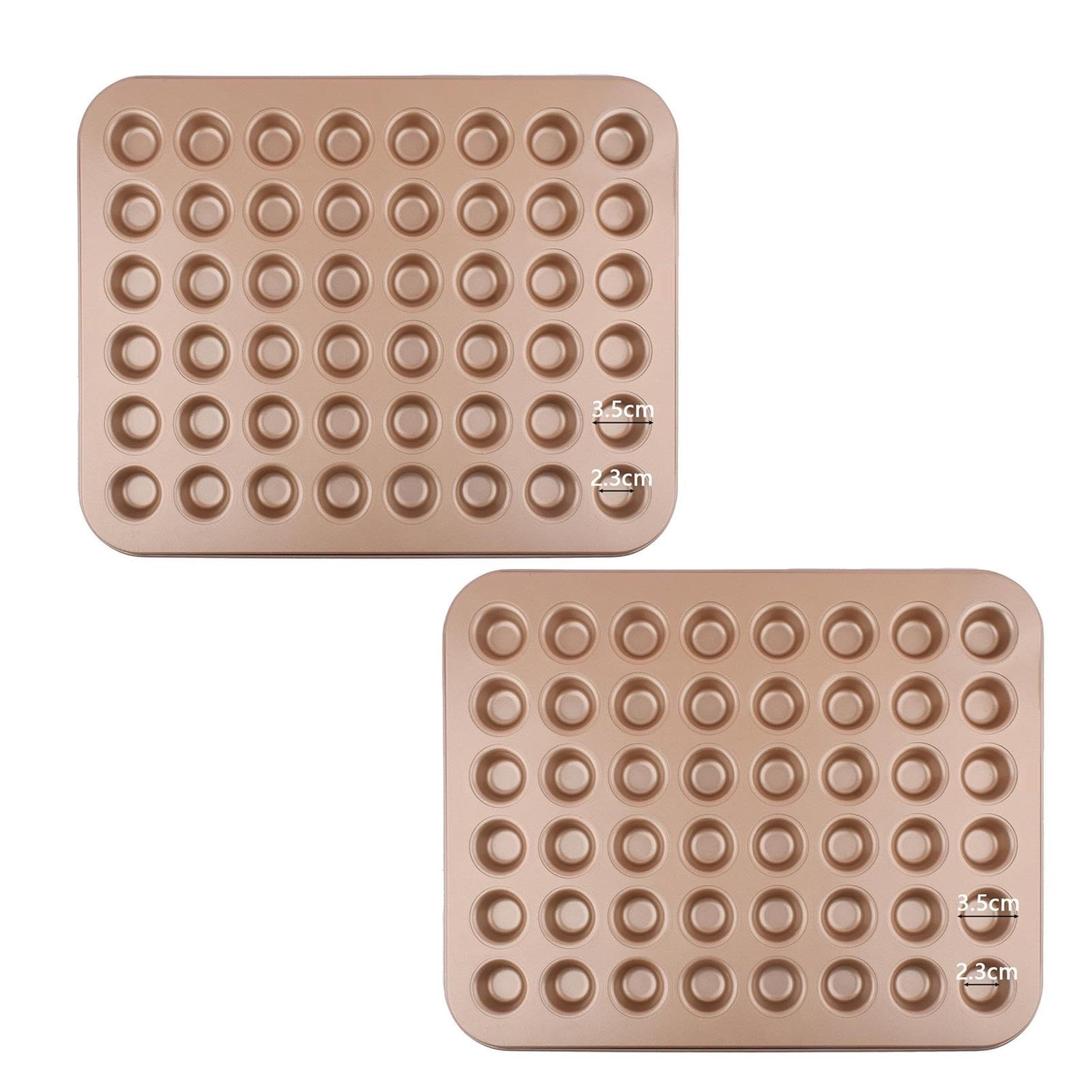 2er-Pack Mini Muffinform, Antihaftbeschichtete Mini-Cupcake-Formen