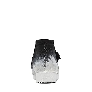 Amazon.com | Clarks Men's Wallabee Boot Black/White Suede