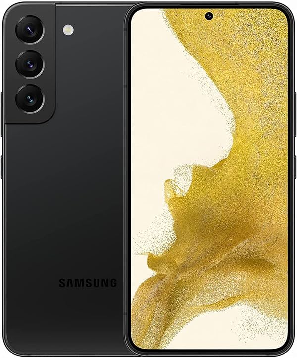 Samsung Galaxy S22 5G Doble SIM, 128GB + 8GB RAM, Negro Fantasma - Desbloqueado (Solo GSM) (Versión Internacional) (Renovado)