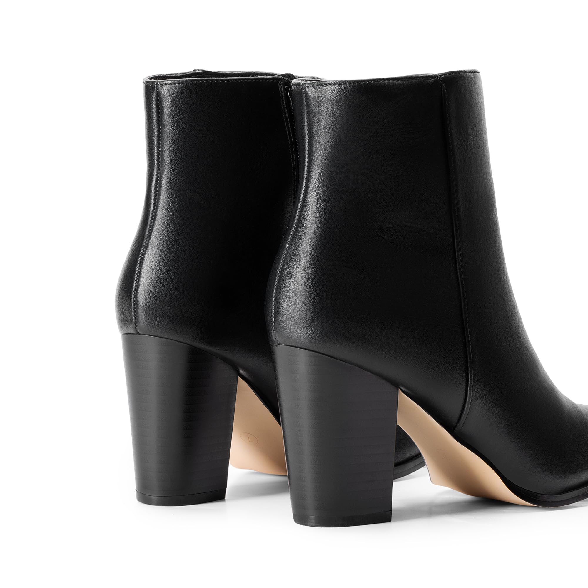 DREAM PAIRS Botines de tacón grueso para mujer