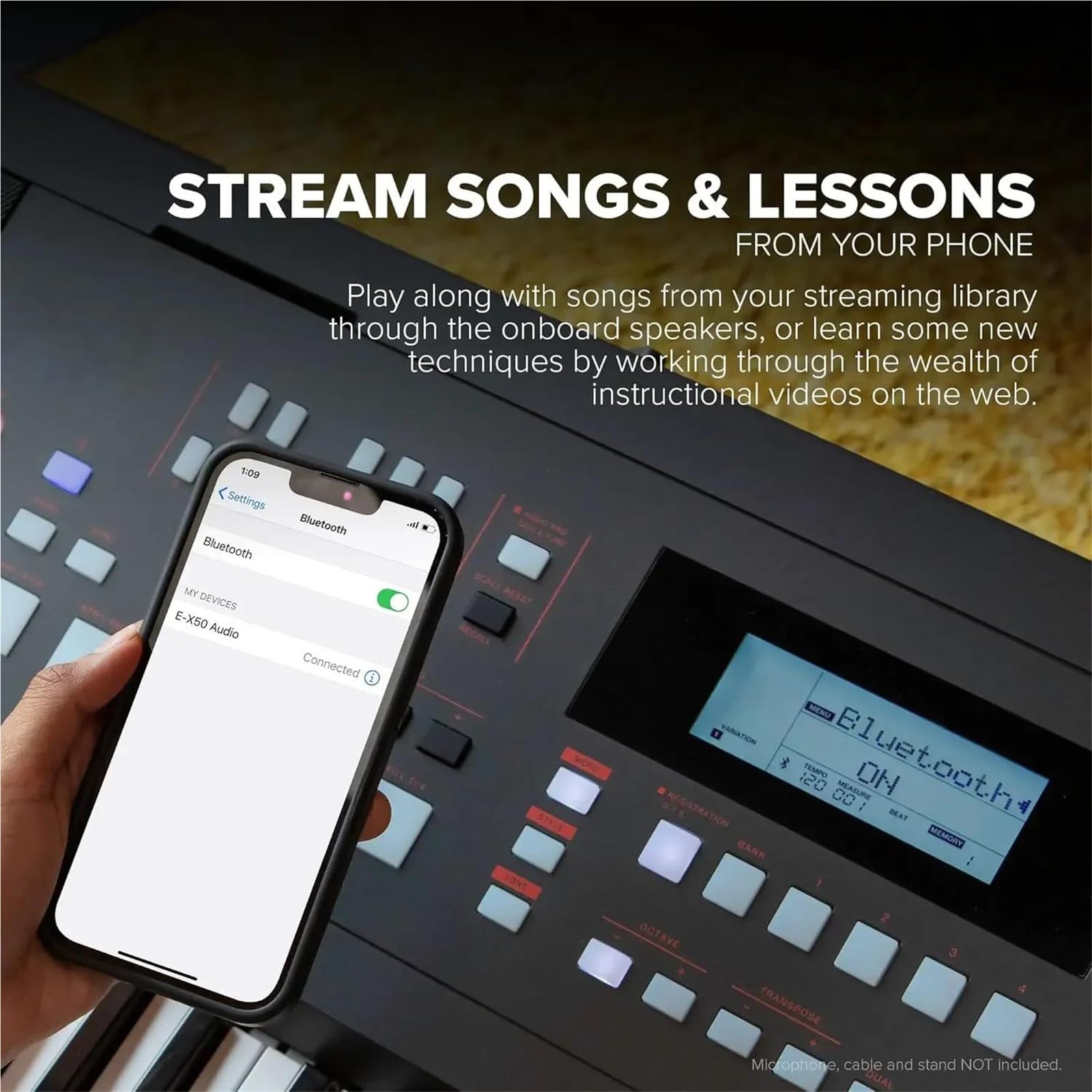 Tastiera Digitale Per Principianti Tastiera Elettronica Arranger Facile Da Usare Altoparlanti Stereo Suoni Professionali Ingresso Microfono Auto A