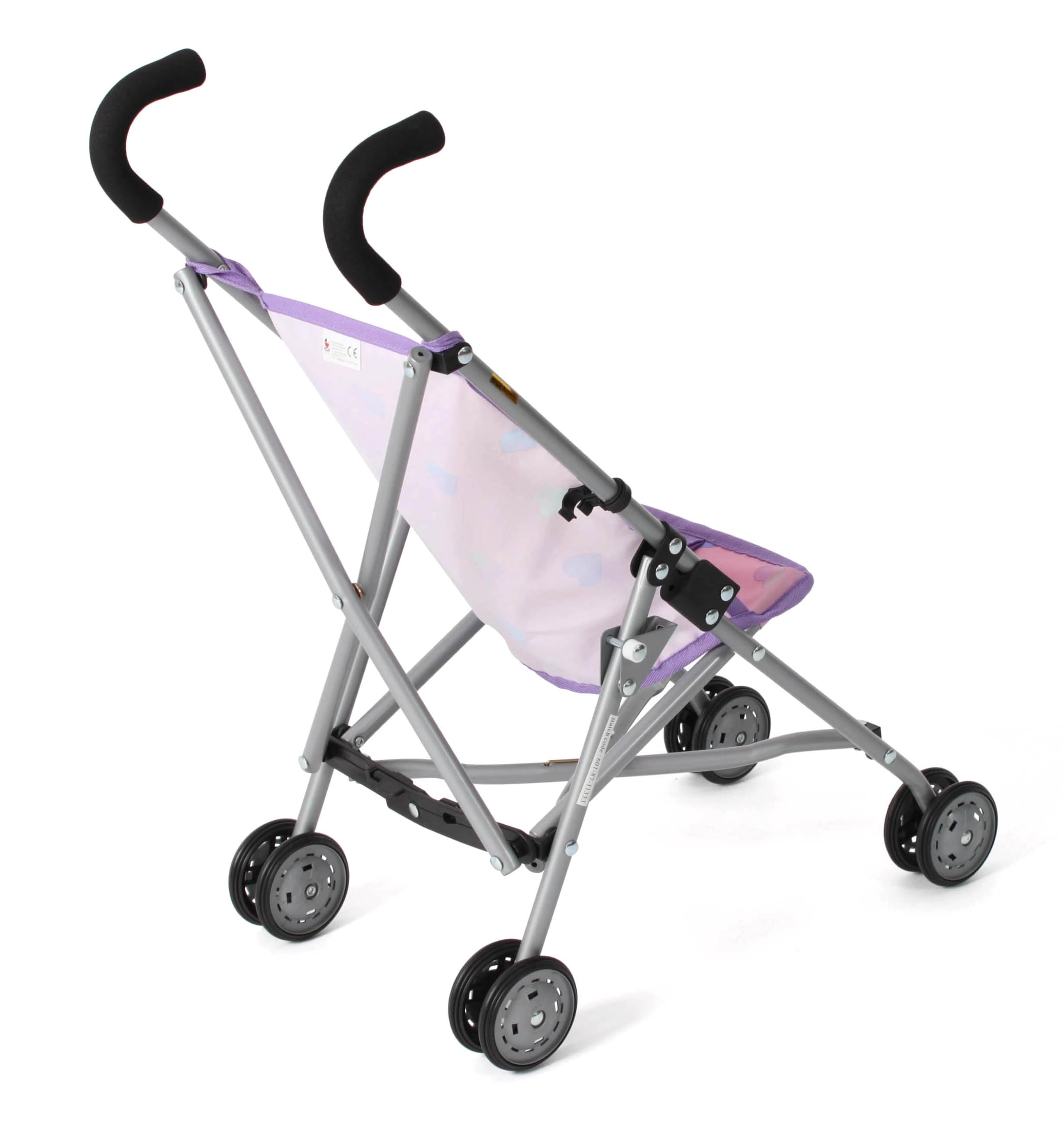 Poussette Poupée Bayer Chic Roma - Mini Buggy Beige - Pliable - 50x29x57 Cm - 1,4 Kg - Poupées Jusqu'à 52 Cm
