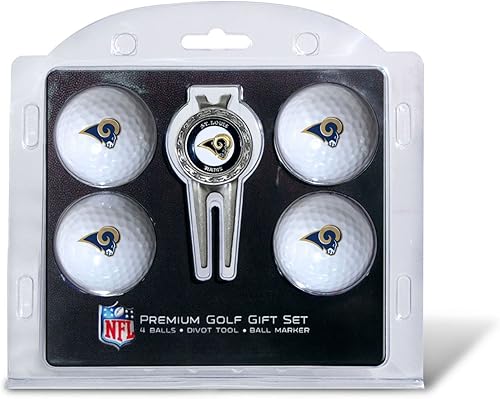 Vista 17 de Team Golf NFL - Pelotas de golf de tamaño reglamentario (4 unidades) y herramienta Divot con marcador magnético extraíble de doble cara