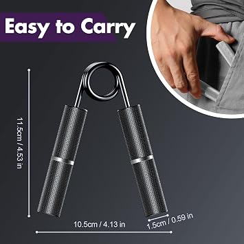 Grip Strengthener Trainer Set, 6 Pack Metal Hand Grips Strengthener 50-350LBS, Wrist Forearm Strengthener with 6 Rolls of Grip Tape for Strength Training, Workout and Rehabilitation