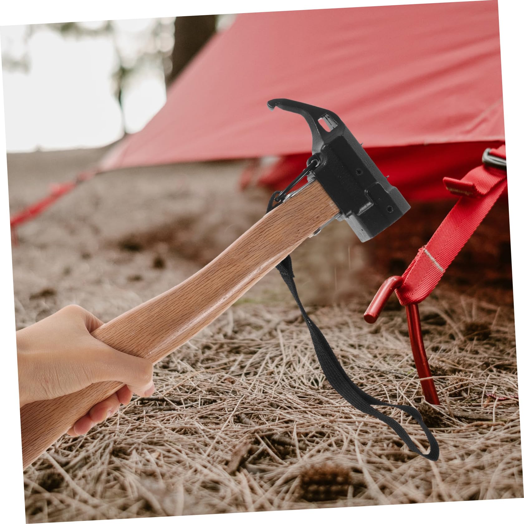 Tofficu Martillo De Tierra Para Carpas Extractor De Estacas Alta Resistencia Herramienta De Camping Para Acampar Senderismo Uso Al Aire Martillo Para Exteriores