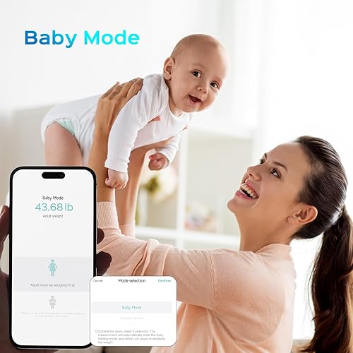 Miniatura 8 de Lepulse Báscula para peso corporal, báscula digital inteligente para baño con masa muscular IMC, 20 métricas de composición corporal, básculas de