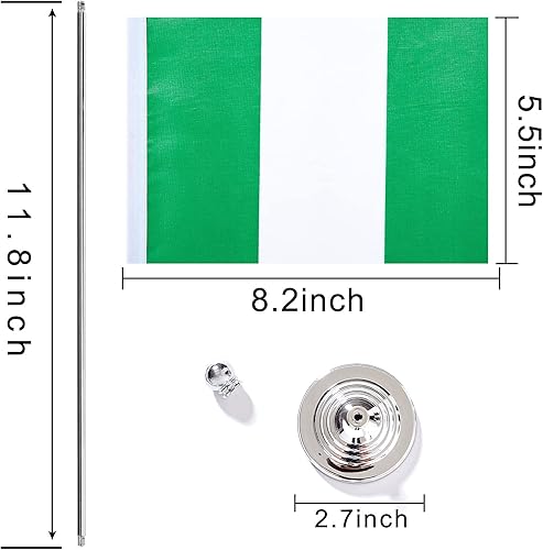 Miniatura 33 de ZXvZYT Paquete de 2 banderas de mesa suizas, pequeñas banderas suizas de escritorio con base de soporte, decoración de eventos para festivales