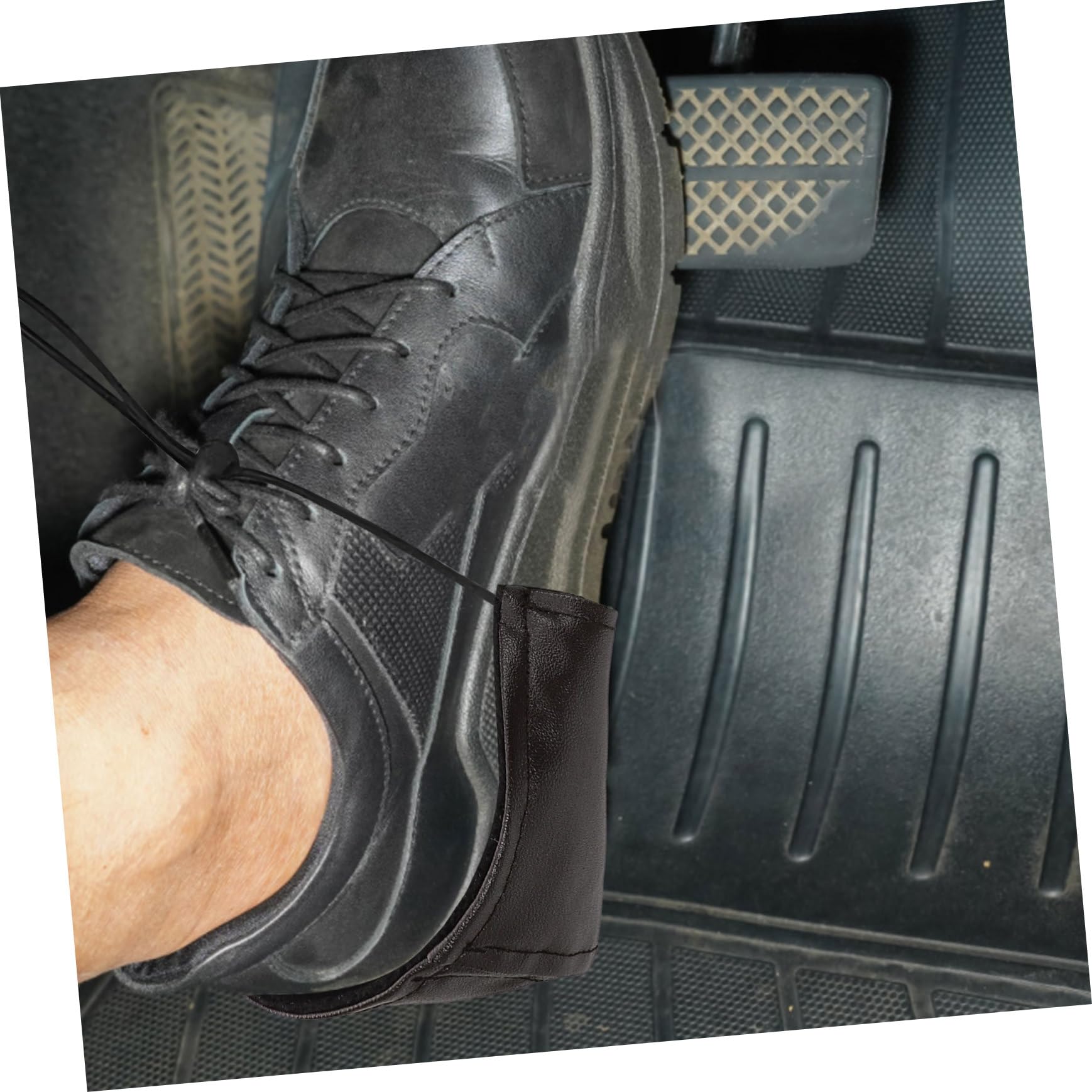 FRCOLOR 8pezzi Copriscarpe Resistentper Talloni Protettori Per Scarpe Da Guida Da Design Ergonomico Per Automobilisti e Uso Quotidiano