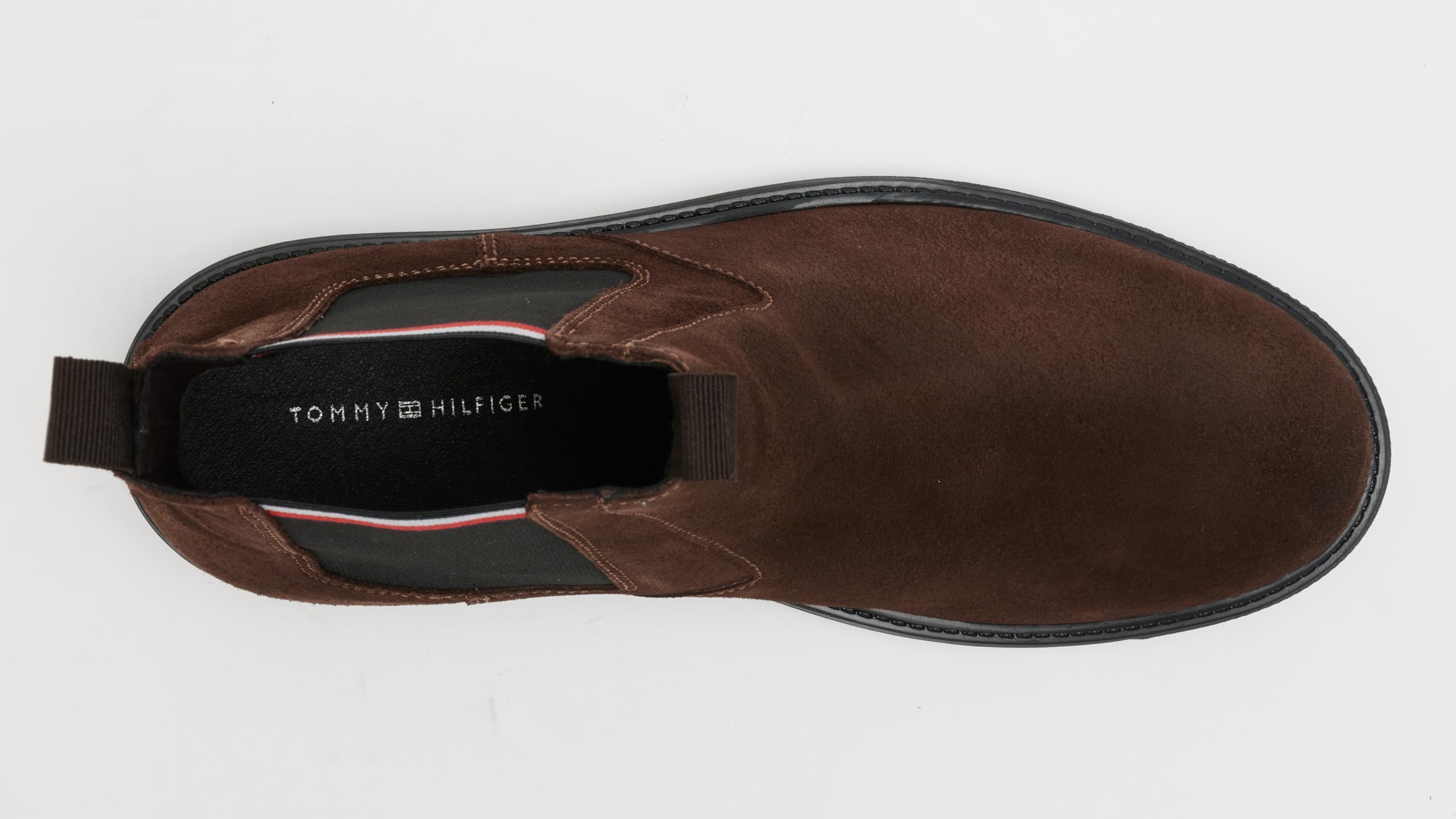 Tommy Hilfiger Uomo Stivaletti Chelsea in Pelle Scamosciata