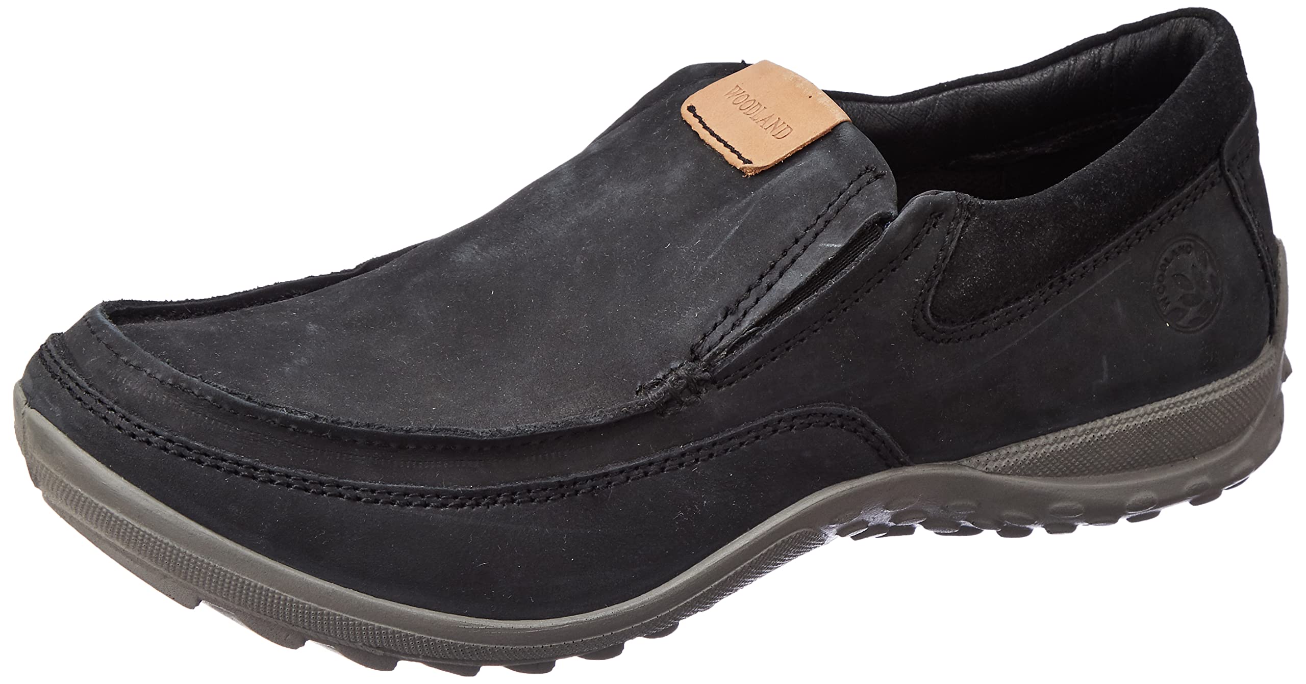 Woodland Mens Black Leather Casual Shoe-8 UK (42 EU) (GC 2941118ONW) (B0BR5KYN55) Amazon Price History, Amazon Price Tracker