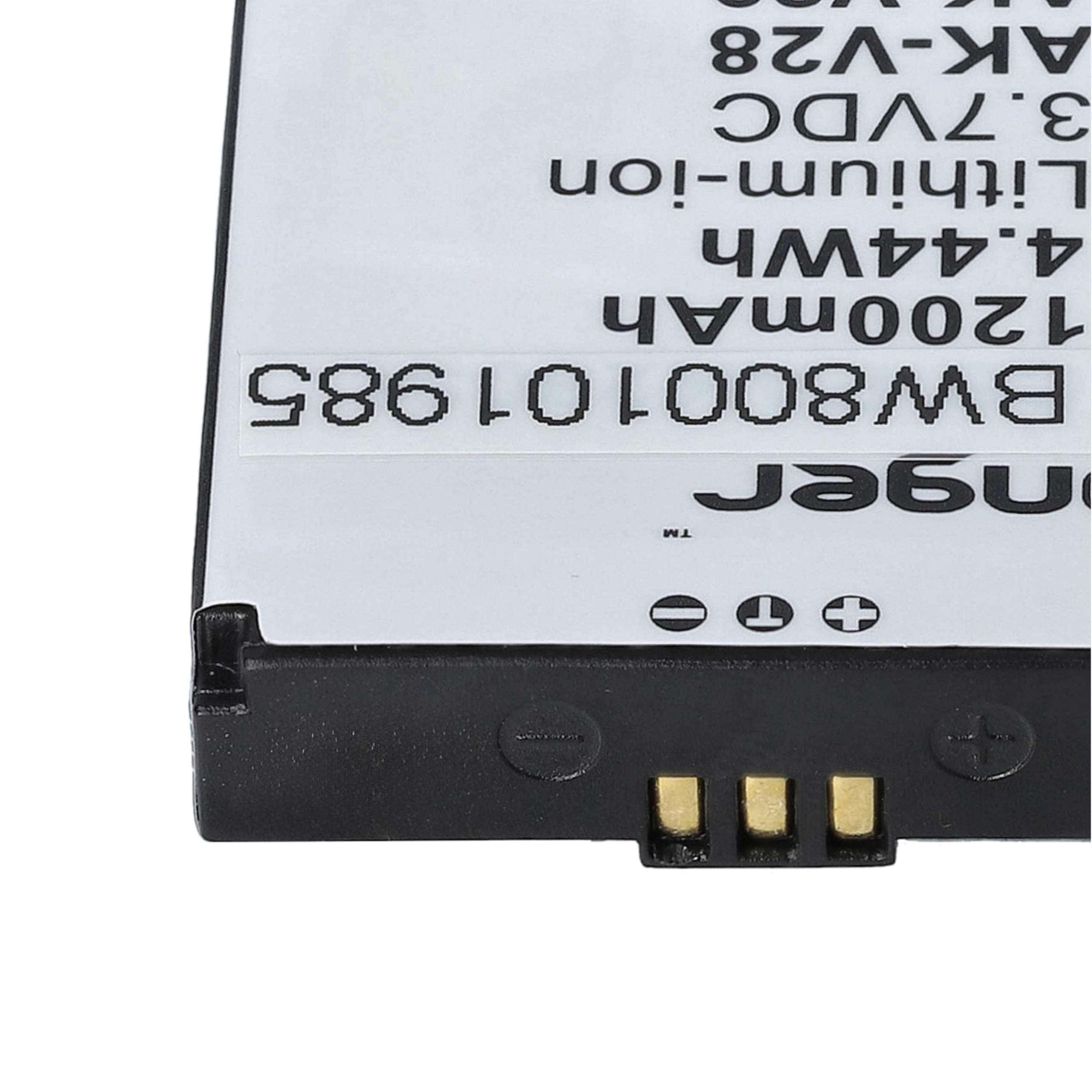 Vhbw Li-Ion Batteria 2600mAh (3.8V) per cellulari e smartphone Emporia Smart 1 sostituisce AK-S1