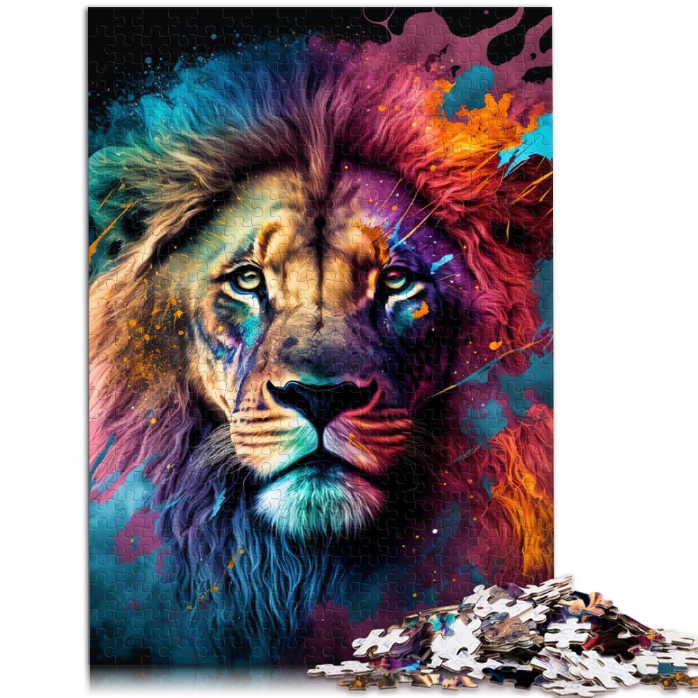 Puzzle Portrait De Lion 1000 Pièces Puzzles En Bois Casse-Tête Pour Adultes 19,7 X 29,5 Pouces Puzzle Portrait De Lion 1000 Pièces Puzzles En Bois Casse-Tête Pour Adultes 19,7 X 29,5 Pouces