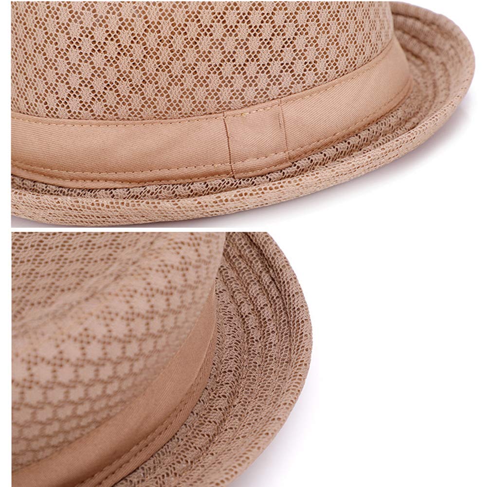 DongBao Cappello da Uomo Trilby Fedora Cappello da Spiaggia Estivo Cappello da Golf Cappello da Jazz Ripiegabile