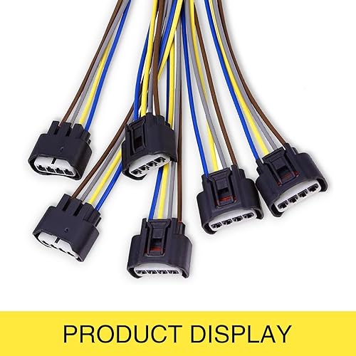 Miniatura 2 de UGSHY Pack-6 - Conector de bobina de encendido, conector de arnés de cable de bobina de encendido, compatible con Camry Corolla, Reiz, Camry RAV4