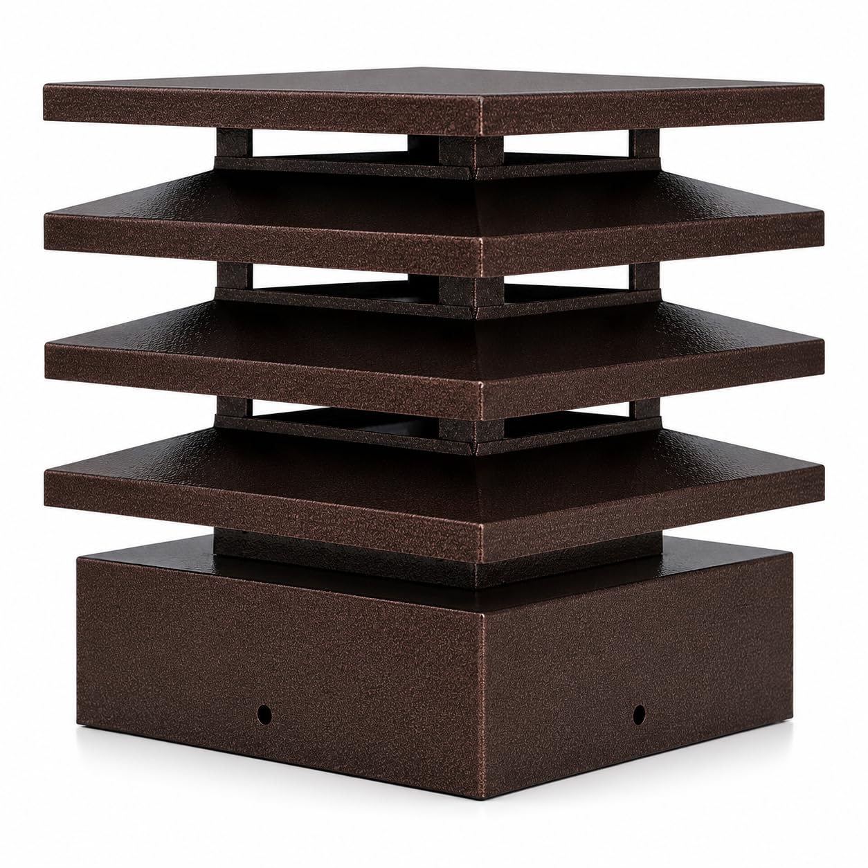 MAKA Comignolo Architettonico, Terminale per Canna Fumaria Camino Stufa a Legna Pellet e Gas, Cappello Antipioggia Design Architettonico (500x500 mm - TDM)