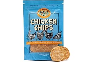 Chicken Chips for Dogs - Crunchy Chicken Dog Treats for Training