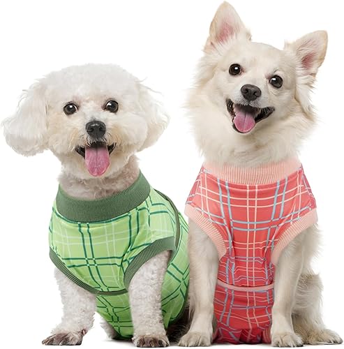 Miniatura 148 de Kuoser Traje de cirugía para perro, cómodo traje de recuperación para perros, mameluco protector posoperatorio, alternativa suave al cuello E