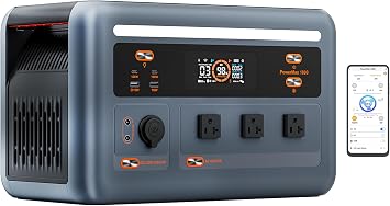 مولد الطاقة الشمسية OSCAL PowerMax 1800 SE، مولد بطارية LiFePO4 بقدرة 1024 وات في الساعة مع منافذ تيار متردد 3x1800 واط، زيادة 3600 واط، شحن تيار متردد 800 واط وشحن بالطاقة الشمسية 800 واط، محطة طاقة للتحكم في تطبيق WI-FI/Bluetooth