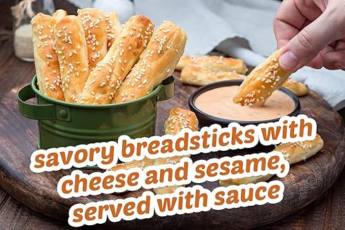 Miniatura 2 de Palitos de pan crujientes palitos de pan crujientes de Toufayan para sumergir, lisos (8.01 oz  8 onzas)