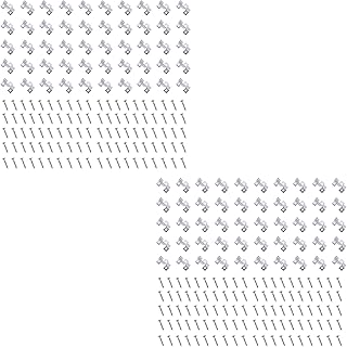 100x 40 * 10mm Stainless Steel Decking Hidden Spacer Fastener Board Clip w/100x Self-Tapping Screws Set