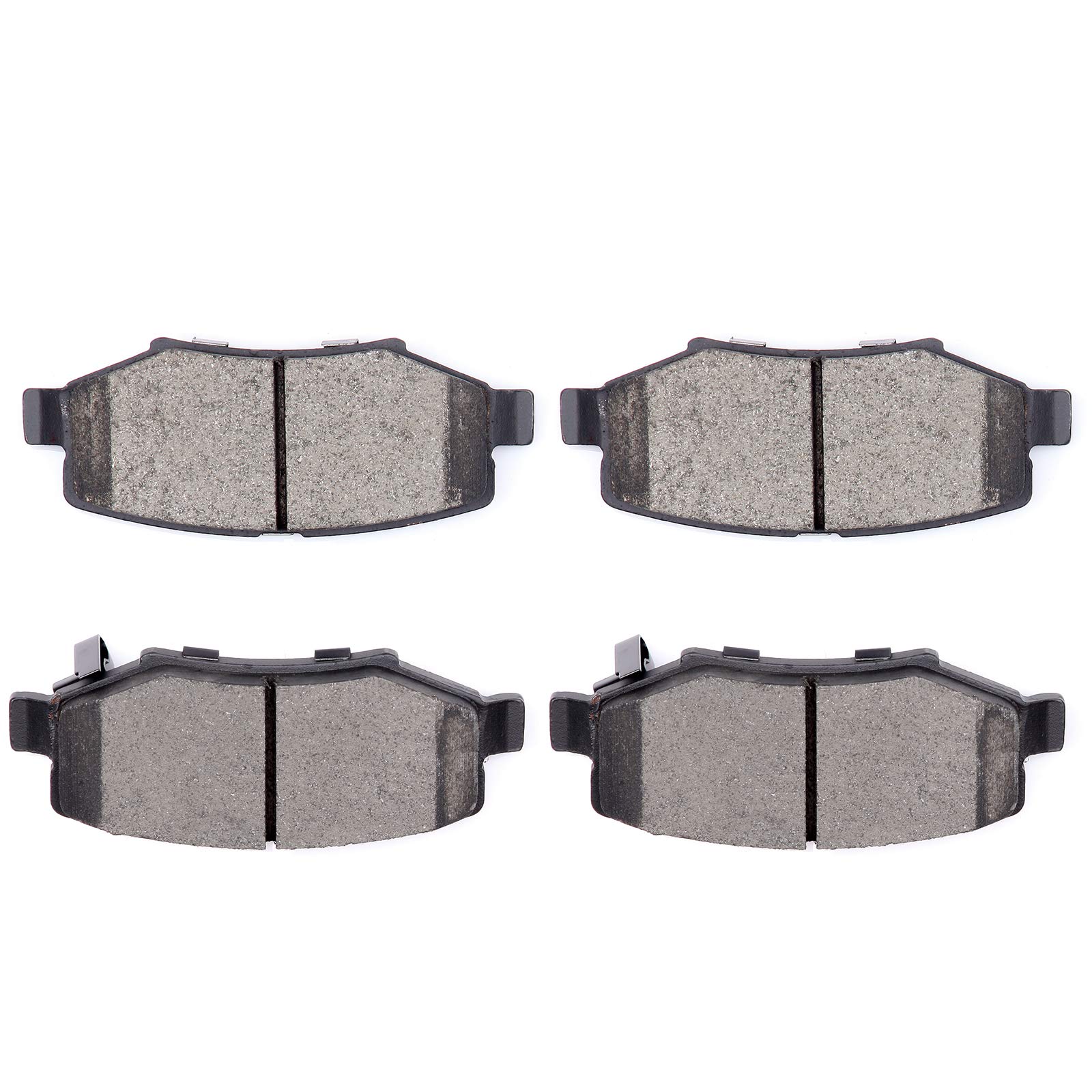 Rear Ceramic Brake Pads Kits 4pcs fit For 2007-2011 For Dodge Nitro,2008-2012 For Jeep Liberty,2007-2017 For Jeep Wrangler,2018 For Jeep Wrangler JK