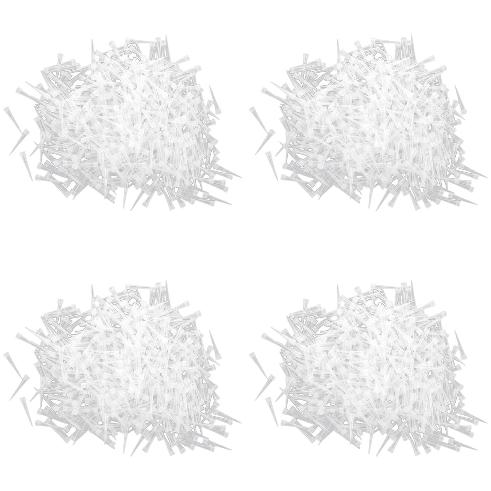 Hndhbfgrt Laboratory Clear White 10UL Lab Liquid Pipette Pipettor Tips 4000 Pcs