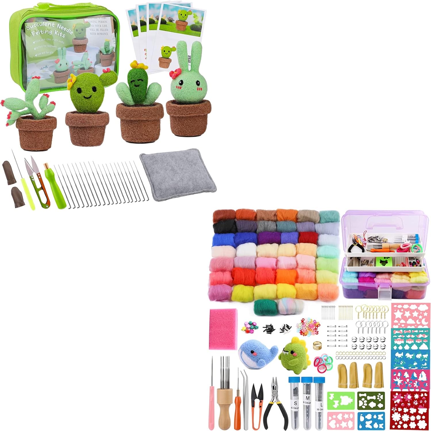 LOKUNN Needle Felting Kit for Beginners, Needle Felting Kit