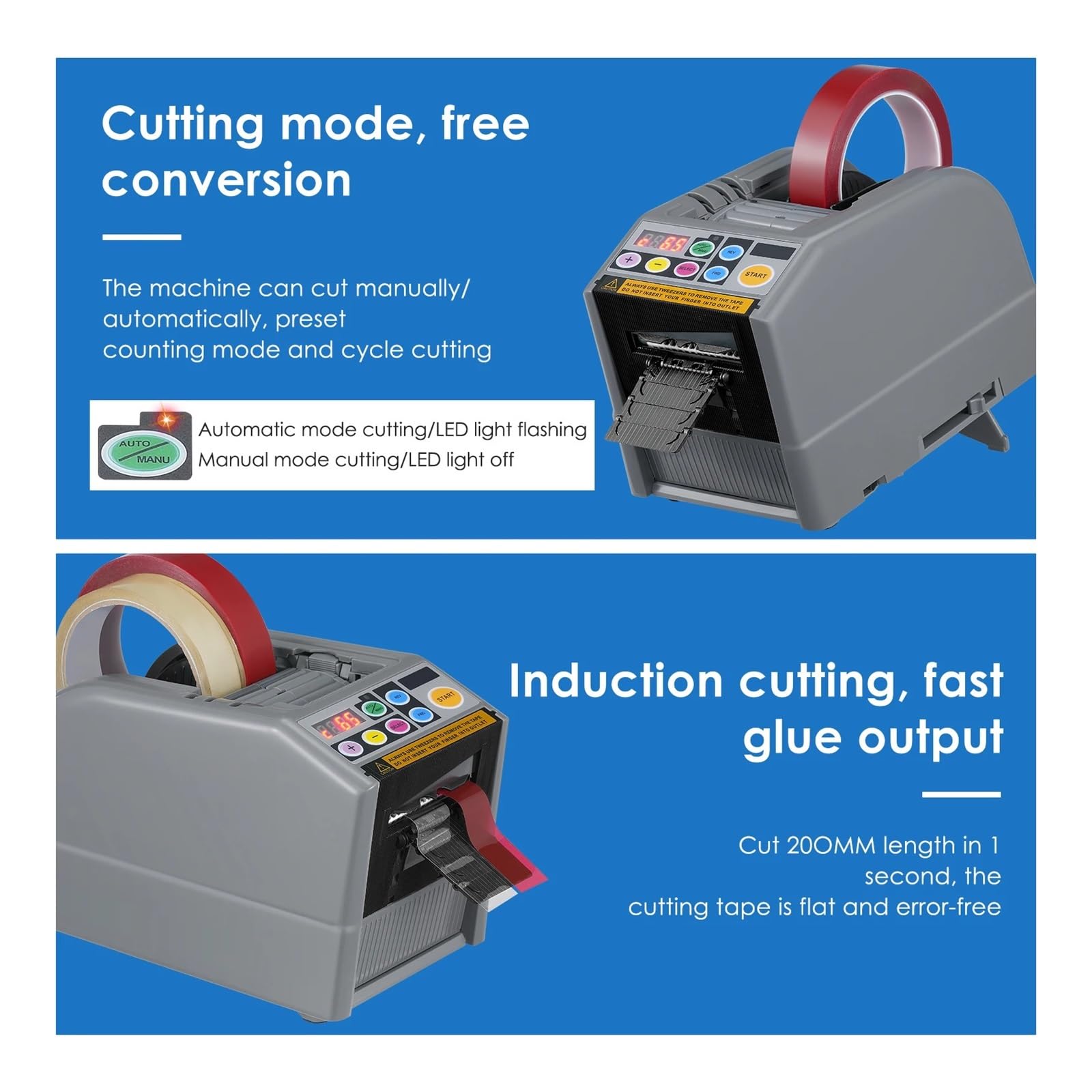 Dispenser automatico di nastro Dispenser di nastro elettrico Dispenser automatico di nastro elettrico, confezionatrice for taglierina adesiva Per imballaggio/spedizione