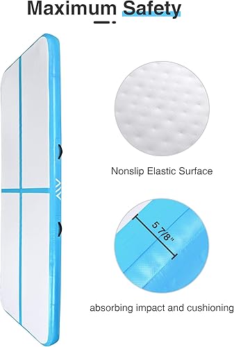 Miniatura 4 de AW Colchoneta inflable de 101320 pies para exteriores, hogar, gimnasio, entrenamiento, fitness, bomba de aire eléctrica