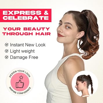 NTYNTY Ponytail Extension - 14 Claw Clip in Ponytail Hair Extensions Natural Soft Synthetic Layered Wavy Pony Tail Hair Pieces for Women - Black