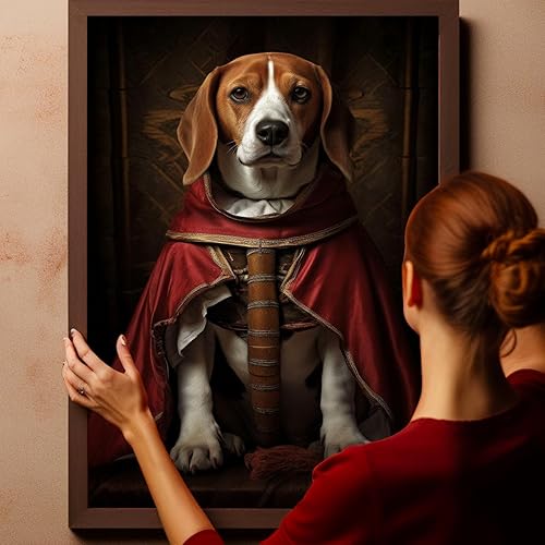 Miniatura 905 de Thuan Chow Chow Retrato de mascota con disfraz real de perro en un disfraz retrato de perro con vestimenta Retrato medieval de mascota retrato