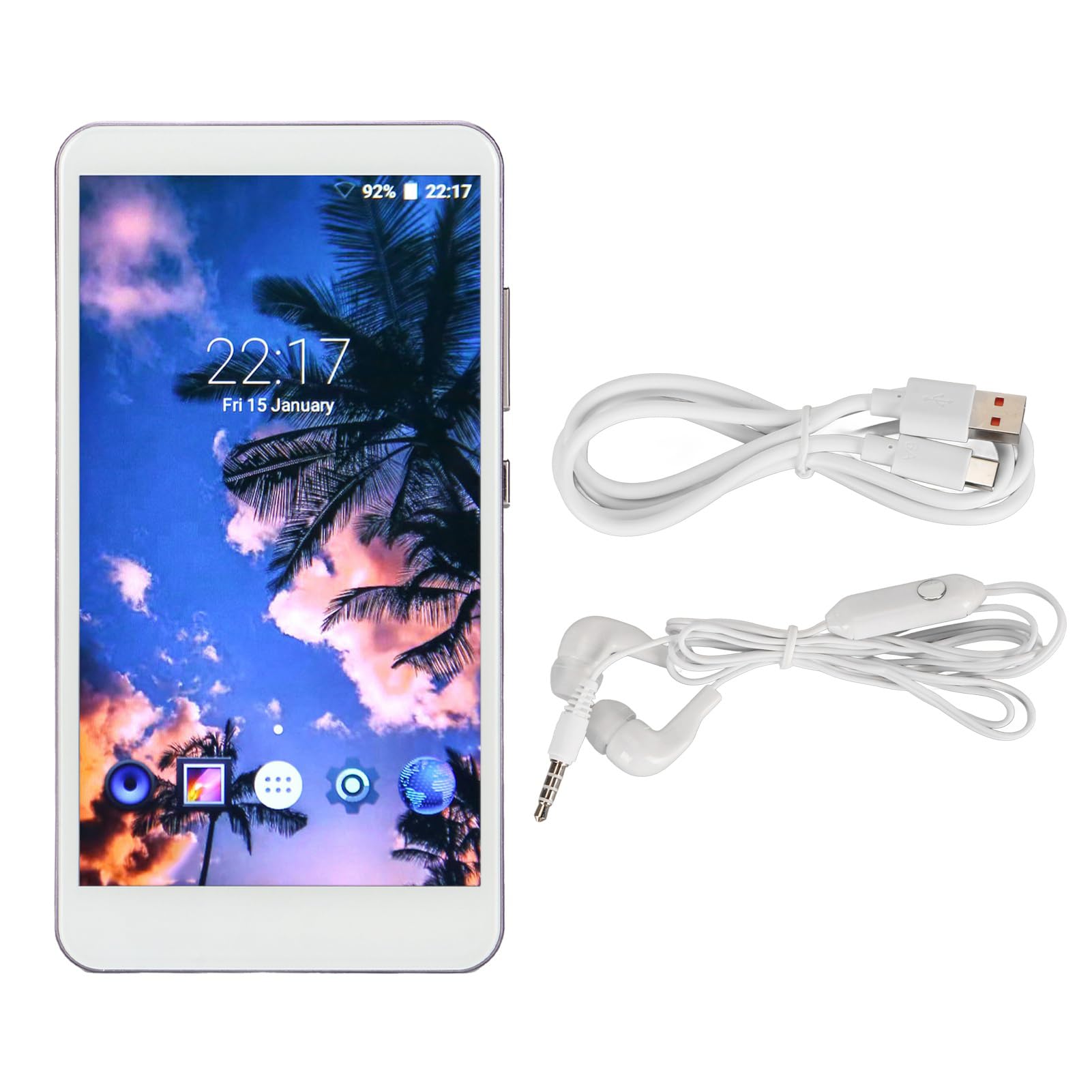 Naroote Reproductor MP4 Portátil con Pantalla HD de 5,0 Pulgadas y Bluetooth para Música y Vídeos Mientras Viaja (Purple)
