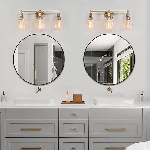 Miniatura 6 de Black Round Mirror 24 Inch, Circle Mirror Metal Frame, Round Wall Mirror for Bathroom, Circle Mirrors for Wall, Living Room, Bedroom, Vanity